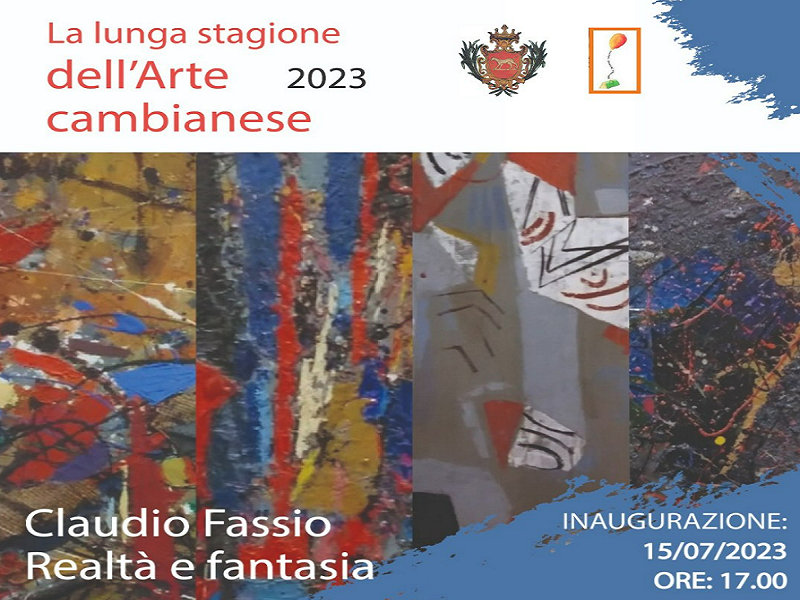 A Cambiano la mostra “Realtà e fantasia” dell'artista Claudio Fassio