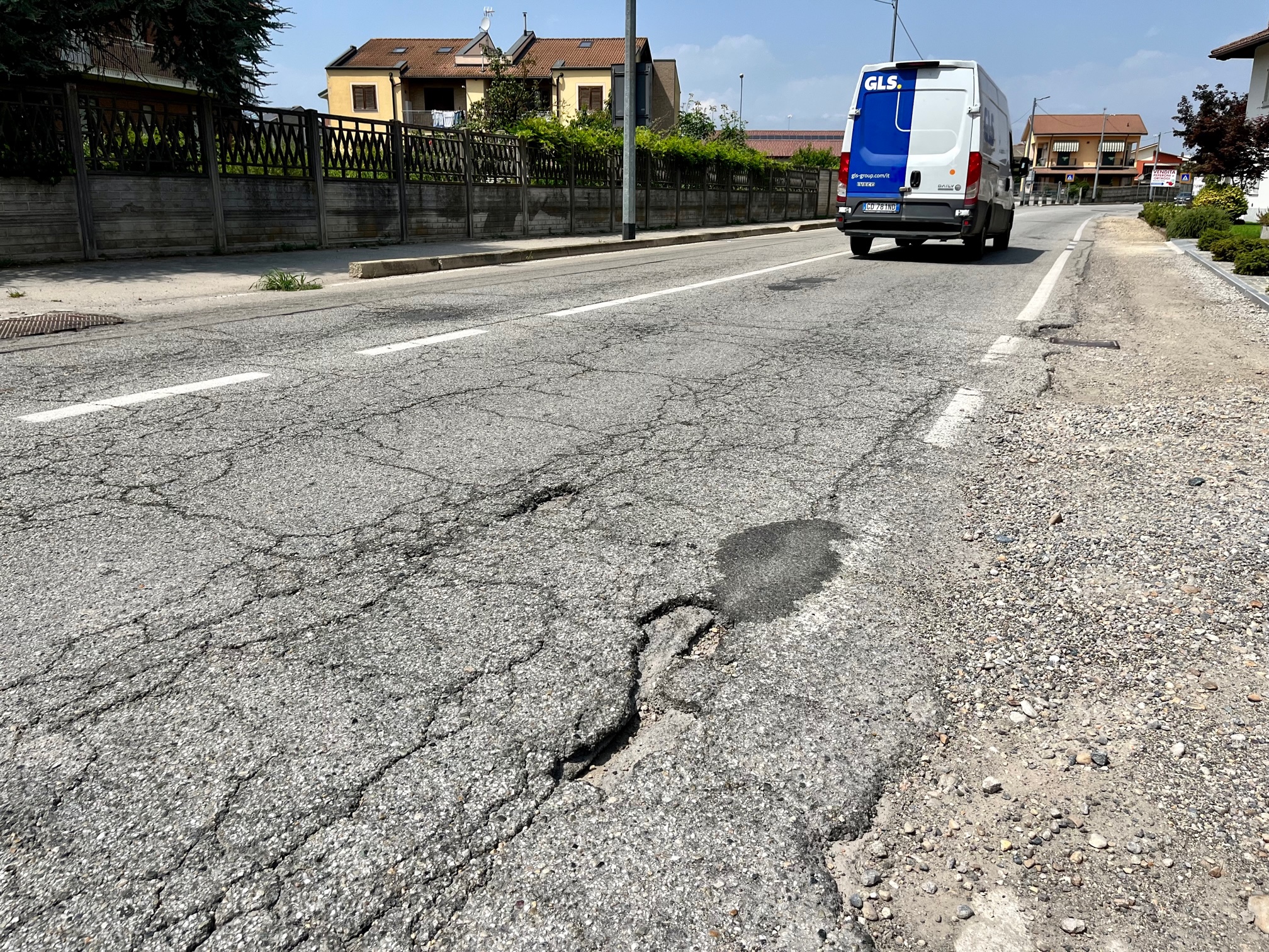 lavori via Chieri carmagnola