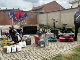 Villastellone merce rubata