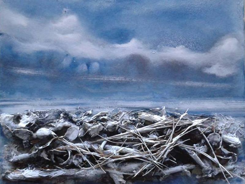 A Cambiano la mostra "Mareggiata" con le opere di Mario Giammarinaro
