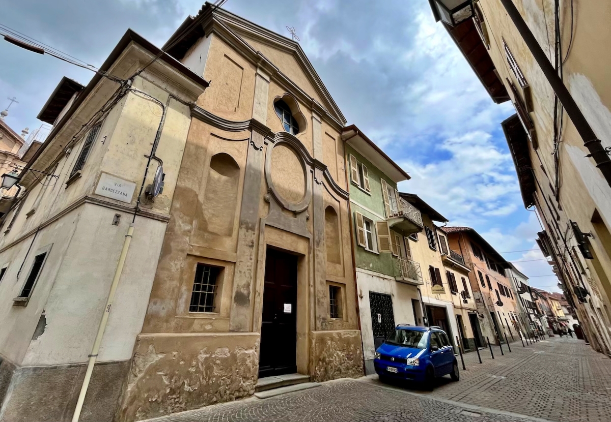 lavori nel centro storico di Carmagnola