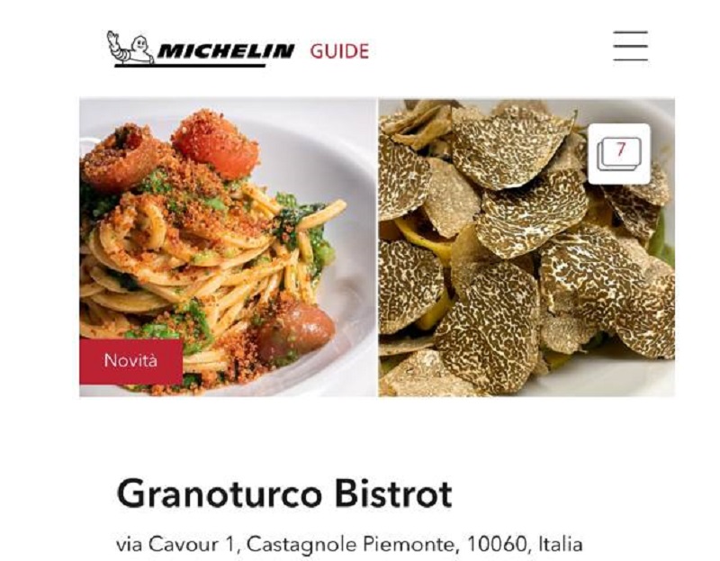 Granoturco Bistrot Castagnole guida Michelin