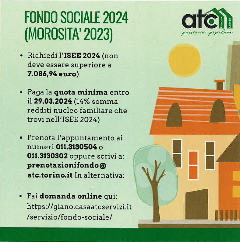 fondo sociale atc 2024