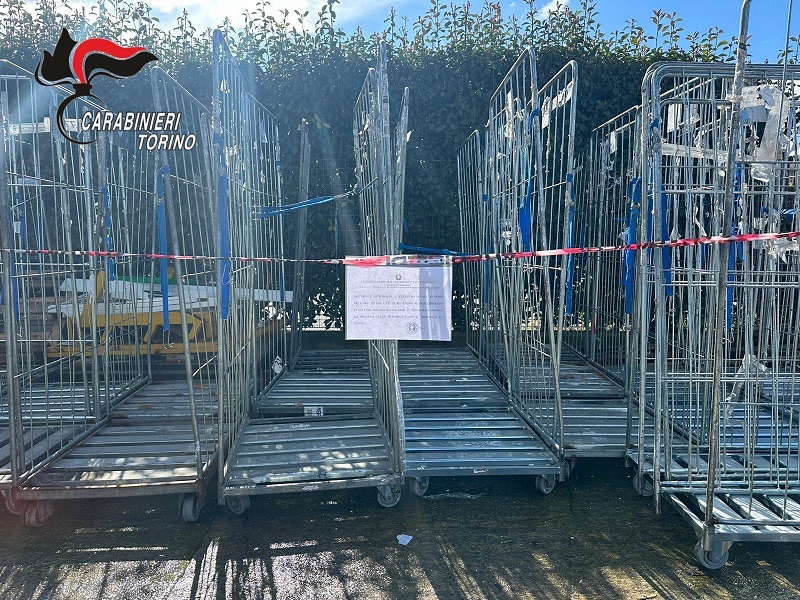 Carrelli supermercato Carabinieri Villastellone
