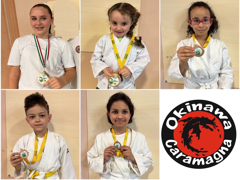 Gli atleti dell’Okinawa Caramagna sul podio ai regionali di karate
