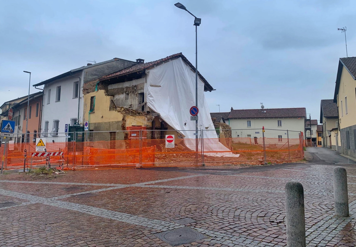 lavori piazza San Bernardo carmagnola