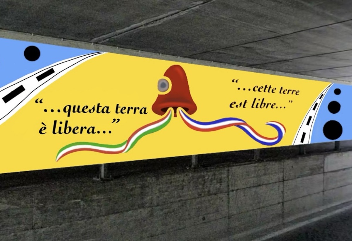 Un nuovo murales per celebrare il passaggio del Tour a Carmagnola