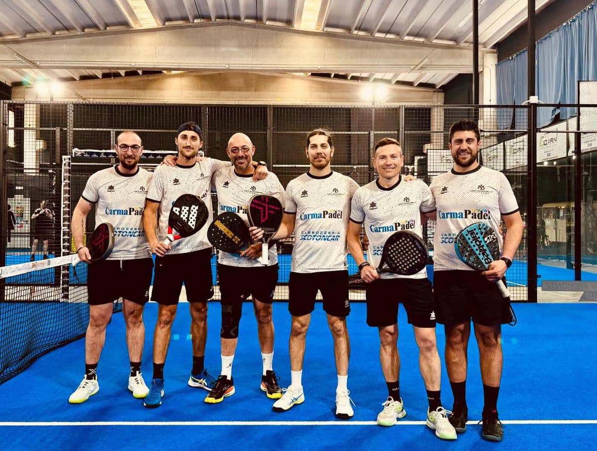 I campionati di Padel 2024 iniziano con due vittorie per le squadre di Carmagnola