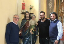 restauro statua madonna terzo comprensivo carmagnola