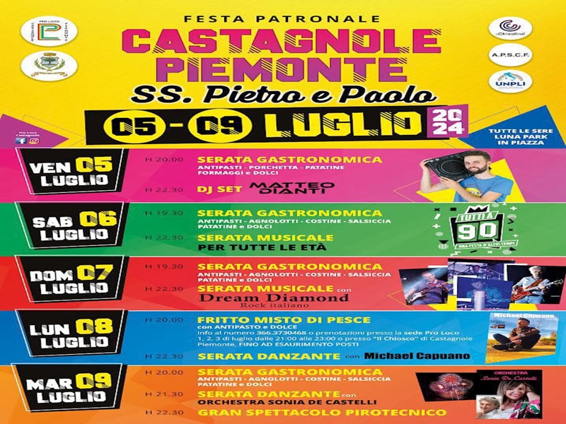 Castagnole Piemonte festa patronale