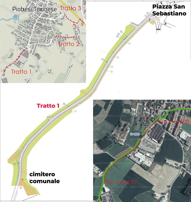 Piobesi: in programma i lavori per la ciclabile verso il cimitero