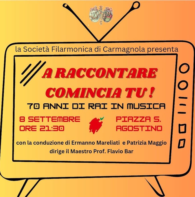 fiera peperone carmagnola programma domenica 8 settembre banda concerto
