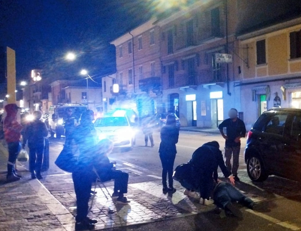 pedone investito carmagnola