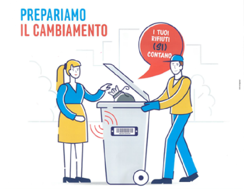 Pancalieri taggatura contenitori rifiuti