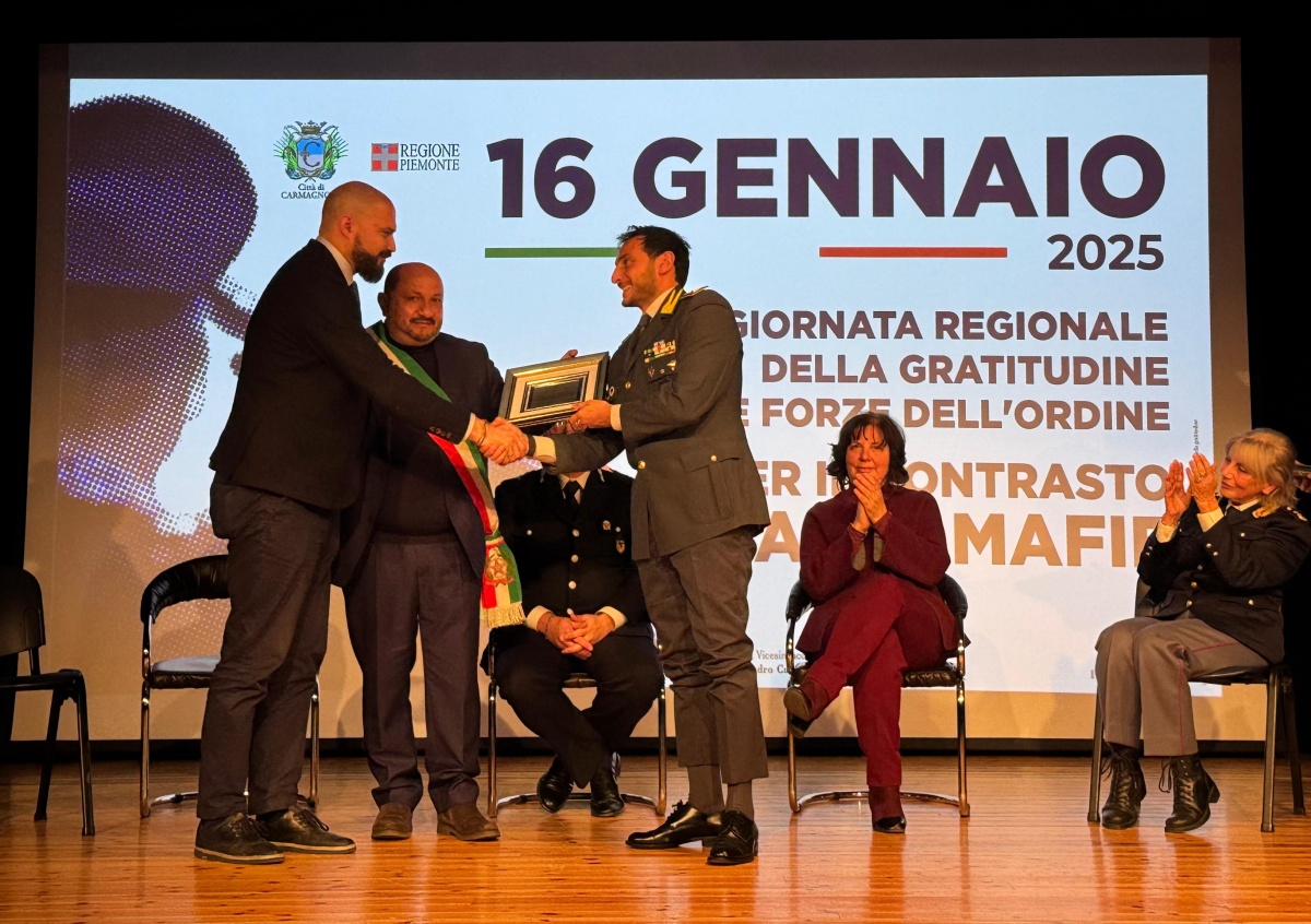 Carmagnola: ringraziamento alle Forze dell'Ordine per l'impegno anti-mafia