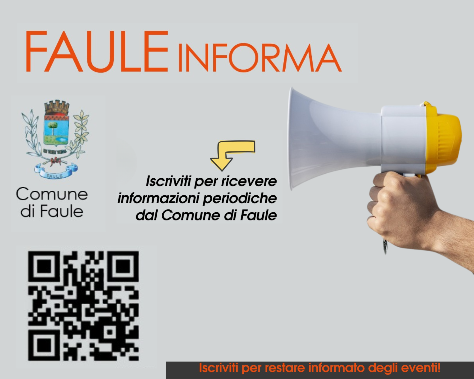 “Faule Informa”, il nuovo canale WhatsApp per ricevere aggiornamenti sul territorio