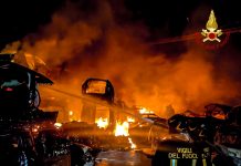 incendio demolitore via chieri carmagnola