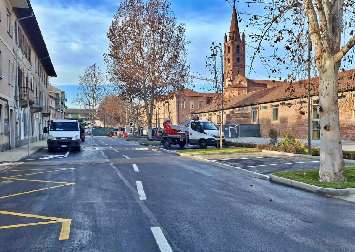 Carmagnola: fa discutere la nuova viabilità in piazza Antichi Bastioni