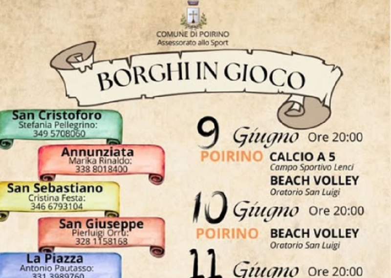 A Poirino "Borghi in gioco"