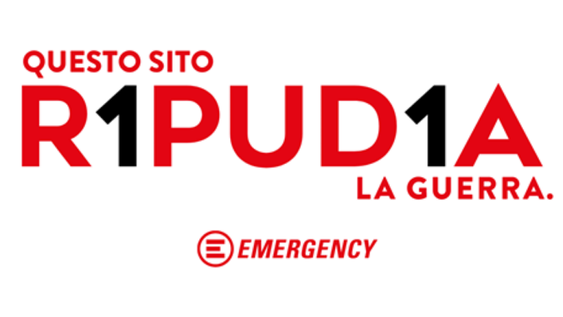 Santena aderisce alla campagna “R1PUD1A” di Emergency a favore della pace