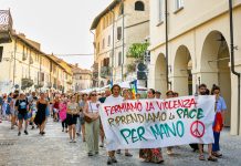 corteo per gaza carmagnola