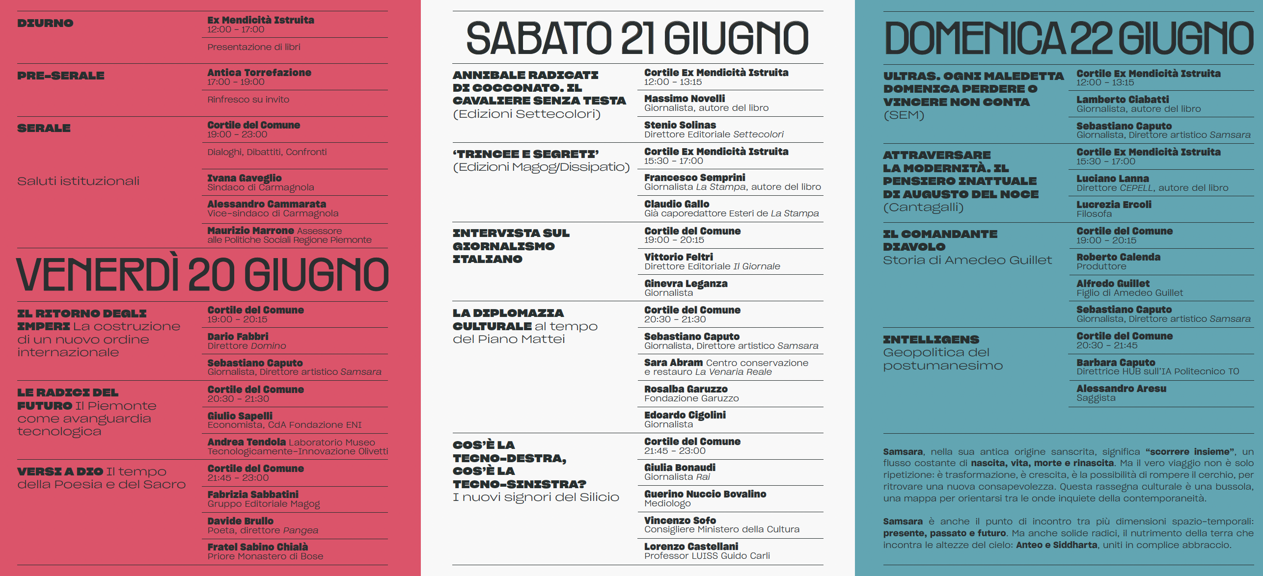 Samsara 2025 Carmagnola