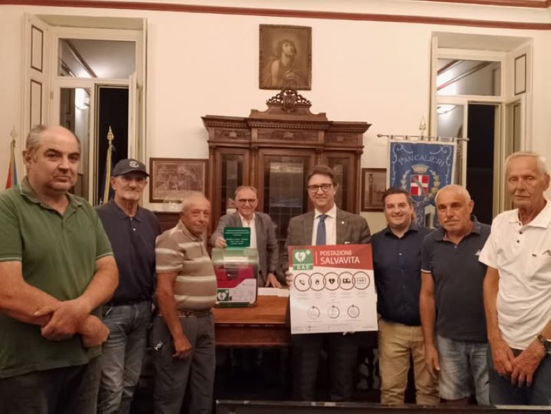 Donato un defibrillatore al Comune di Pancalieri
