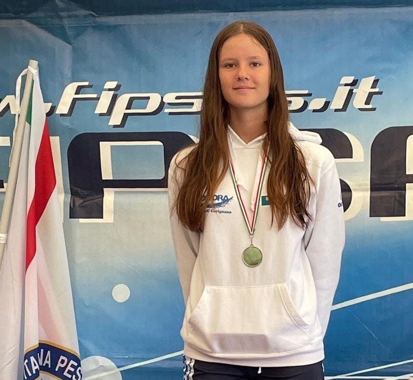 L’atleta carignanese Arianna Bussano parteciperà ai mondiali di nuoto pinnato