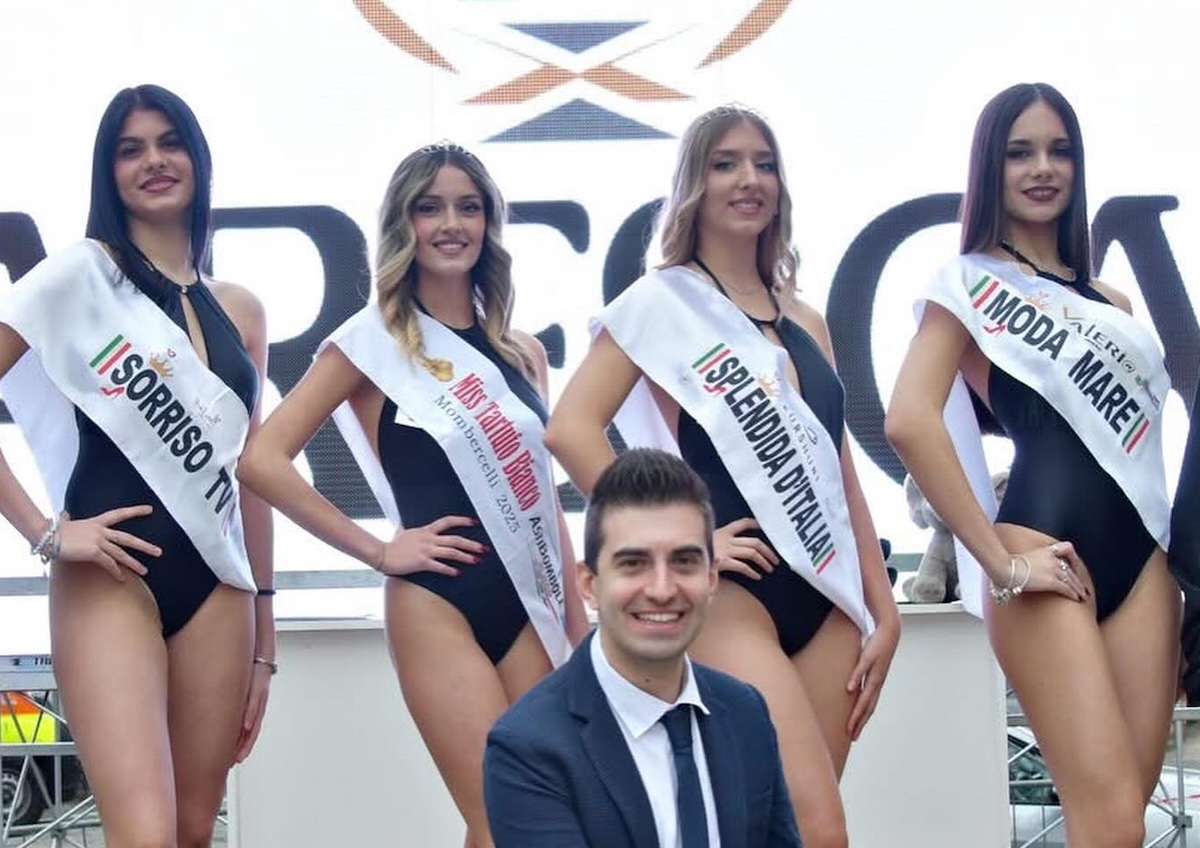 Ivan Quattrocchio sul palco della Fiera del tartufo bianco di Mombercelli