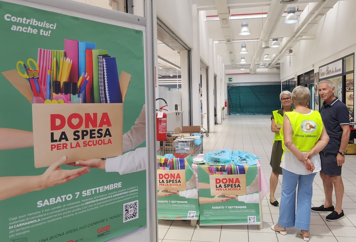 dona la spesa carmagnola caritas