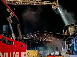 incendio teksid carmagnola stanotte