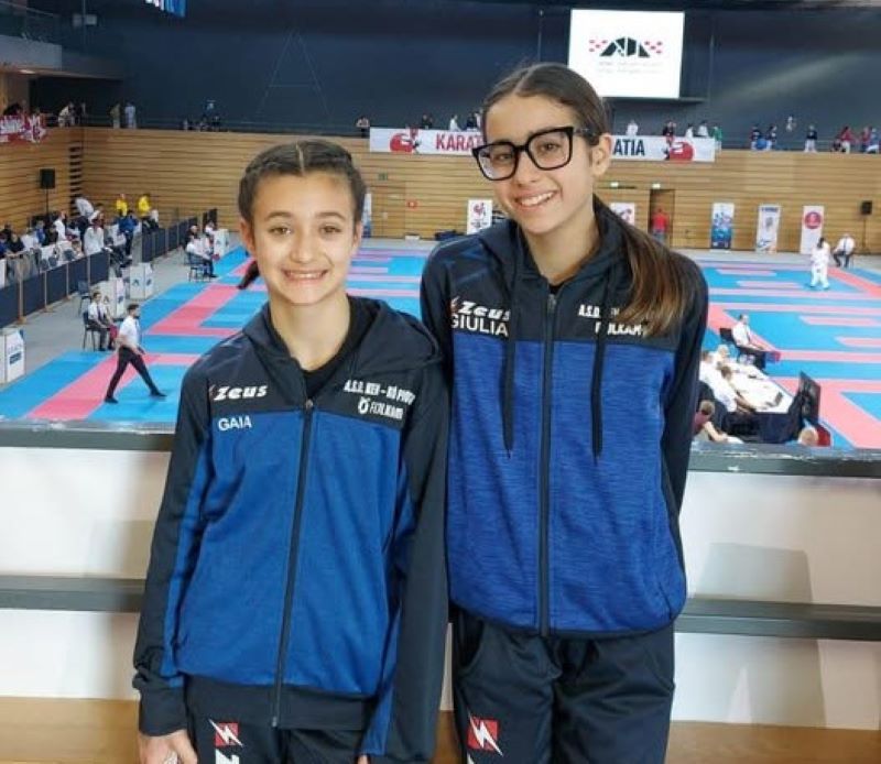 Piobesi: due giovani atlete in Croazia a un torneo internazionale di karate