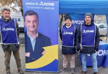 gazebo raccolta firme azione carmagnola cappella del cimitero