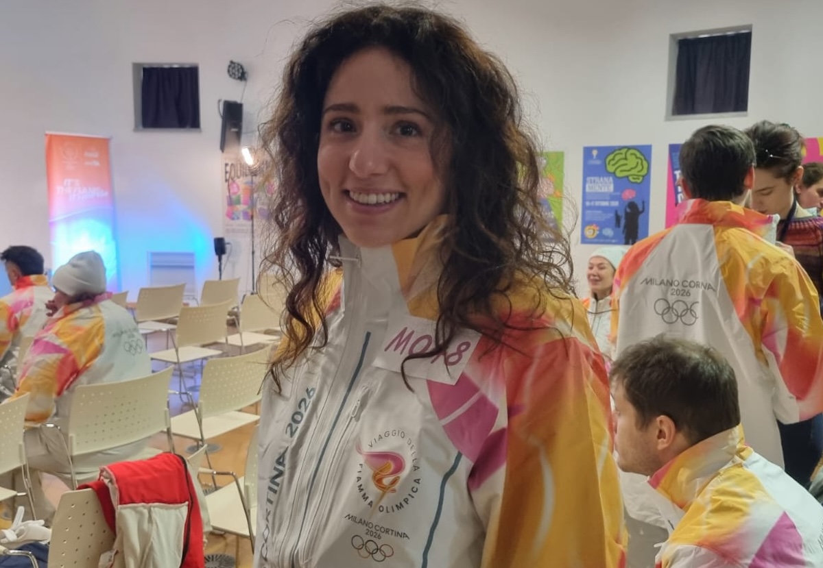 Una giovane carmagnolese tedofora per le Olimpiadi invernali Milano Cortina 2026