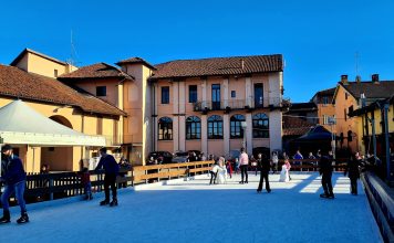 Castagnole pista ghiaccio pattinaggio