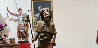 Piobesi statua San Rocco