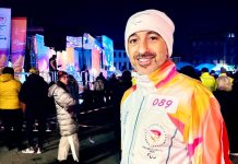 Maurizio Falconi tedoforo alle Paralimpiadi 2026