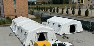 Piobesi campo Protezione Civile