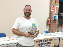 Casalgrasso: Gianluca Defassi vince la gara di salami fatti in casa Casalgrasso Defassi gara salami