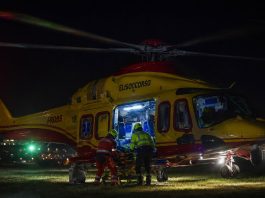 Virle atterraggio notturno elisoccorso