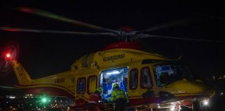 Virle atterraggio notturno elisoccorso