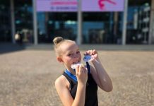 La piobesina Martina Vento sul podio dei campionati nazionali di ritmica Piobesina Vento nazionali ritmica