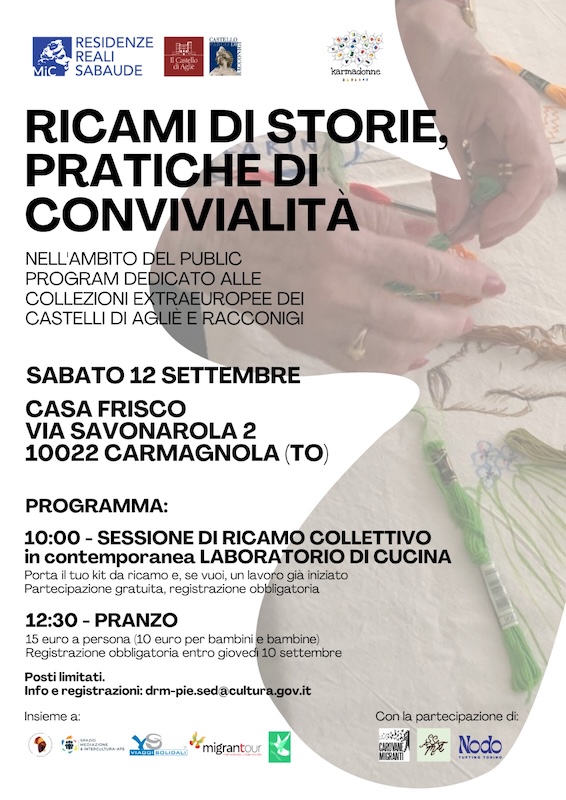 ricami e convivialità carmagnola