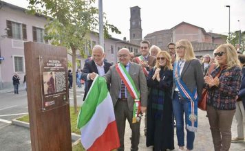Moretta: inaugurata la piazzetta intitolata a Davide Rizzio Moretta piazzetta Rizzio