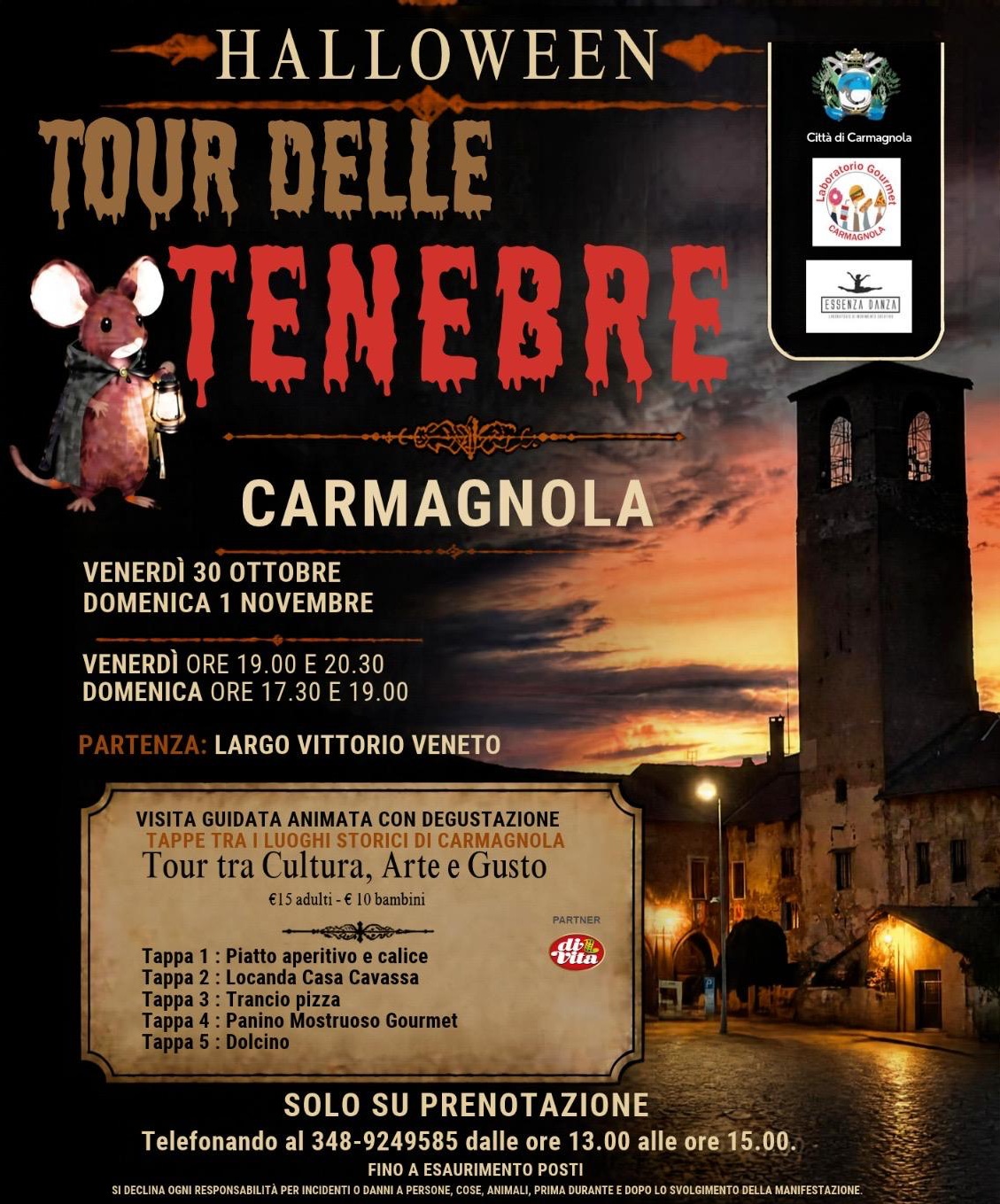 Tour delle Tenebre 2026 Carmagnola